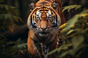 Canvas Print - Closeup of a tiger