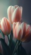 beautiful tulips spring background
