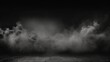 © Elchin Abilov - Abstract image of dark room concrete floor. Black room or stage background for product placement.Panoramic view of the abstract fog. White cloudiness, mist or smog moves on black background.