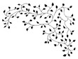 © Natalia - Set of floral tree branch, leaf, plants. Decorative Elements for Decoration. Hand drawing doodles of vector vintage botanical elements.  Line art. Botanic outline pencil sketch draw