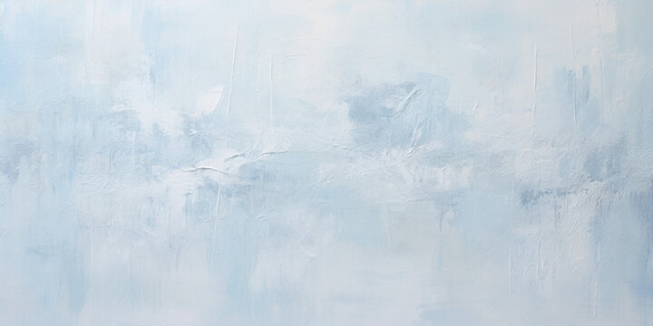 abstract pastel, soft cold ice electric sky blue and white color contemporary oil paint brushstrokes