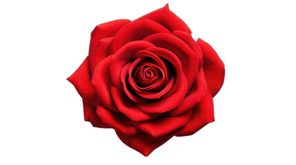 Canvas Print - A fresh red rose png / transparent