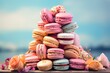 abstract colorful macaroon background