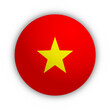 Flaga Wietnamu Przycisk
