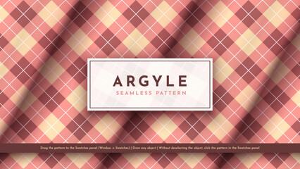 Wall Mural - Seamless Argyle Pattern. Traditional Scottish Texture. Fashionable Fabric. Textile Background