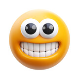 Fototapeta Miasto - Smile emoji 3d render icon illustration
