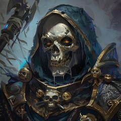 Poster - Pirate skull, crossed bones, menacing