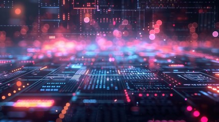 AI for business analytics, holographic data projection - corporate strategy