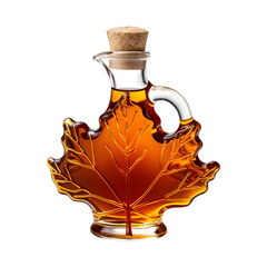 Wall Mural - Bottle_of_maple_syrup isolated on transparent background