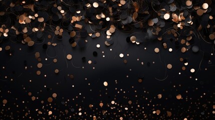 Poster - The background of the confetti scattering is in Black color