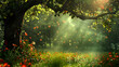 Free vector watercolor enchanted forest illustration,,
Free vector empty background nature scene or backgroundry


