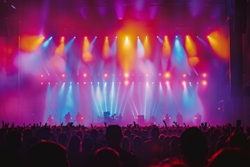 Canvas Print - Concert or music festival. Background with selective focus and copy space