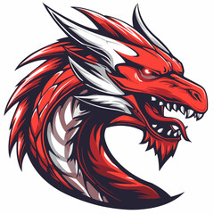 Wall Mural - Dragon esport vector logotype, icon, dinosaur, logo, sticker, symbol, emblem