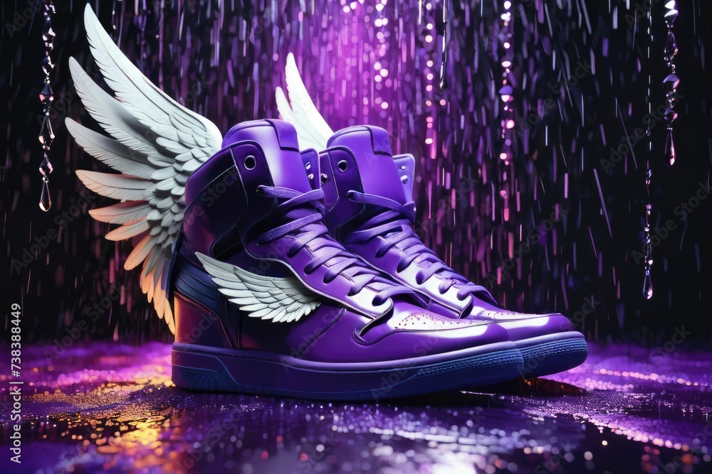 Sneakers with wings on the side 2025