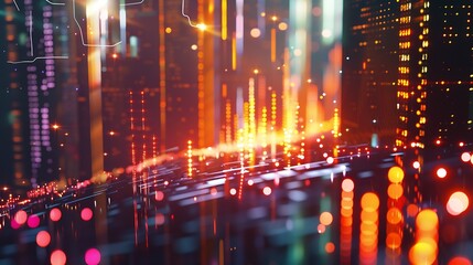 Leinwandbilder - Business and economic growth on global business network, Data analysis of financial and banking, Customer service, Technology and data connection, Teamwork, Business strategy and Digit : Generative AI