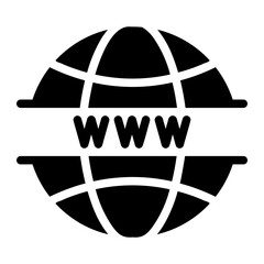 website Solid icon