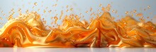 Intense Gold Abstract Background, Llustration Templates Banner