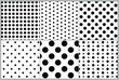 © Maranatha - 6 sets Polka dots texture pattern seamless vector