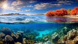Fototapeta Do akwarium - Spectacular high-quality image of the enchanting underwater world for travel enthusiasts