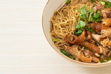 Sticker - Stewed pork leg noodles in brown soup