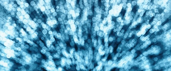 abstract blue bokeh with motion blur and halftone pattern