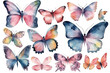 Butterfly Collection Watercolor Illustration