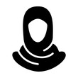 hijab glyph icon