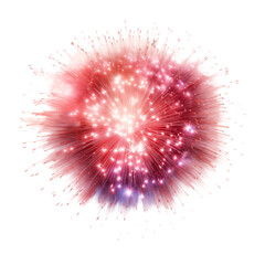 Wall Mural - fireworks isolated on transparent background