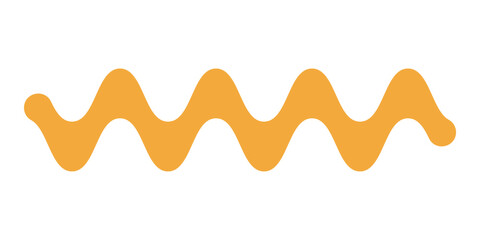 Abstract zigzag wave shape icon