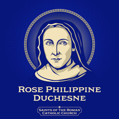 Wall Mural - Saints of the Catholic Church. Rose Philippine Duchesne (1769-1852) was a French religious sister and educator whom Pope John Paul II canonized in 1988.