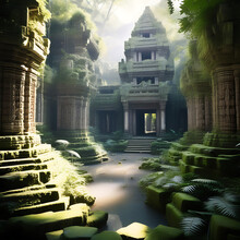 Ost Sanctum Ancient Temple, Moss-Covered Ruins, And Transcendent Spirituality