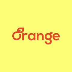 Wall Mural - Orange logo