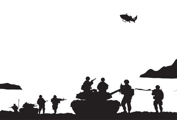 Military vector illustration
