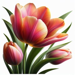 Rose pink tulips