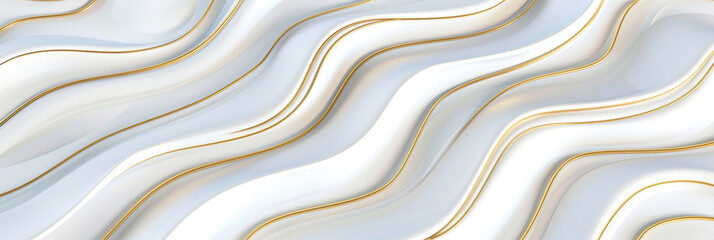 white wavy, gold wave background, Luxury paper cut background, Abstract decoration, golden pattern,  white paper cut banner Cover template, geometric shapes, modern minimal banne