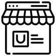 ecommerce icon, simple vector design