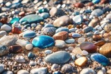Fototapeta Uliczki - pebbles on the beach