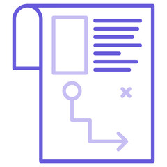 Canvas Print - Planning Icon