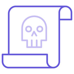 Sticker - Pirate Scroll Icon