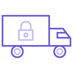 Canvas Print - Locked Delivery Icon