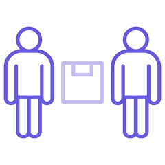 Wall Mural - Delivery Discussion Icon