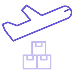 Poster - Airplane Delivery Icon