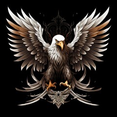 Sticker - Heraldic eagles, falcons and hawks