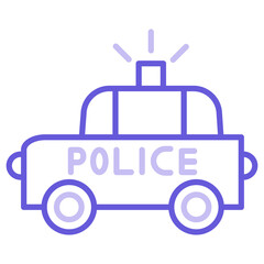 Wall Mural - Police Car Icon