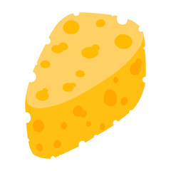 Cheese Cartoon illustration Yellow Food Cheese Isolated