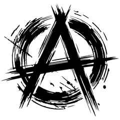 Wall Mural - Anarchy logo stroke