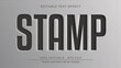 © Little Space  Studio - Pressed stamp text effect. Stamp mockup text effect