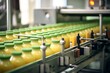 © Yuliia - Orange juice factory production line farm plastic bottles glass tasty drink vegan vegetarian sugary healthy organic beverage calories free yellow soda morning diet health lifestyle packaging ecology