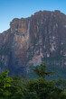 View of Angel falls from Carrao river in Canaima National Park. Venezuela