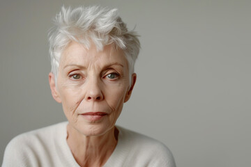 Wall Mural - close up portrait of a woman